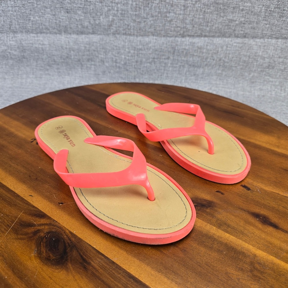 Raya Sun Coral‎ Pink Flip Flops Sandals Beach Pool Summer Size 10